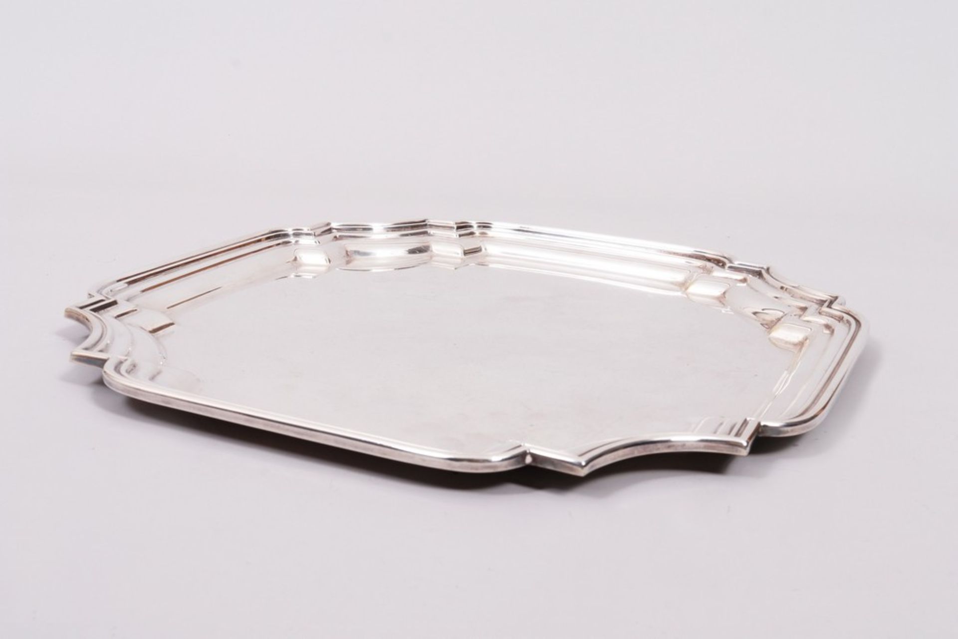 Tablett, 800er Silber, Rino Greggio, Padua, Italien, 2. Hälfte 20.Jh.  - Bild 2 aus 3