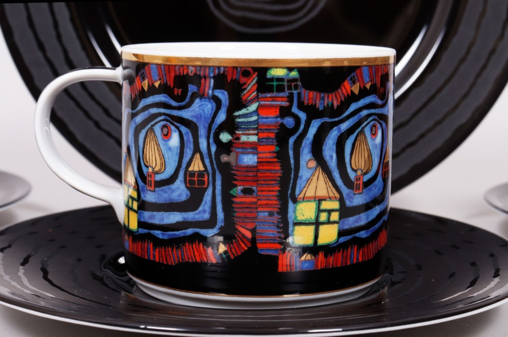 Coffee service, design Friedensreich Hundertwasser (1928-2000) for Gruener Janura, Königl. priv. Po - Image 6 of 18