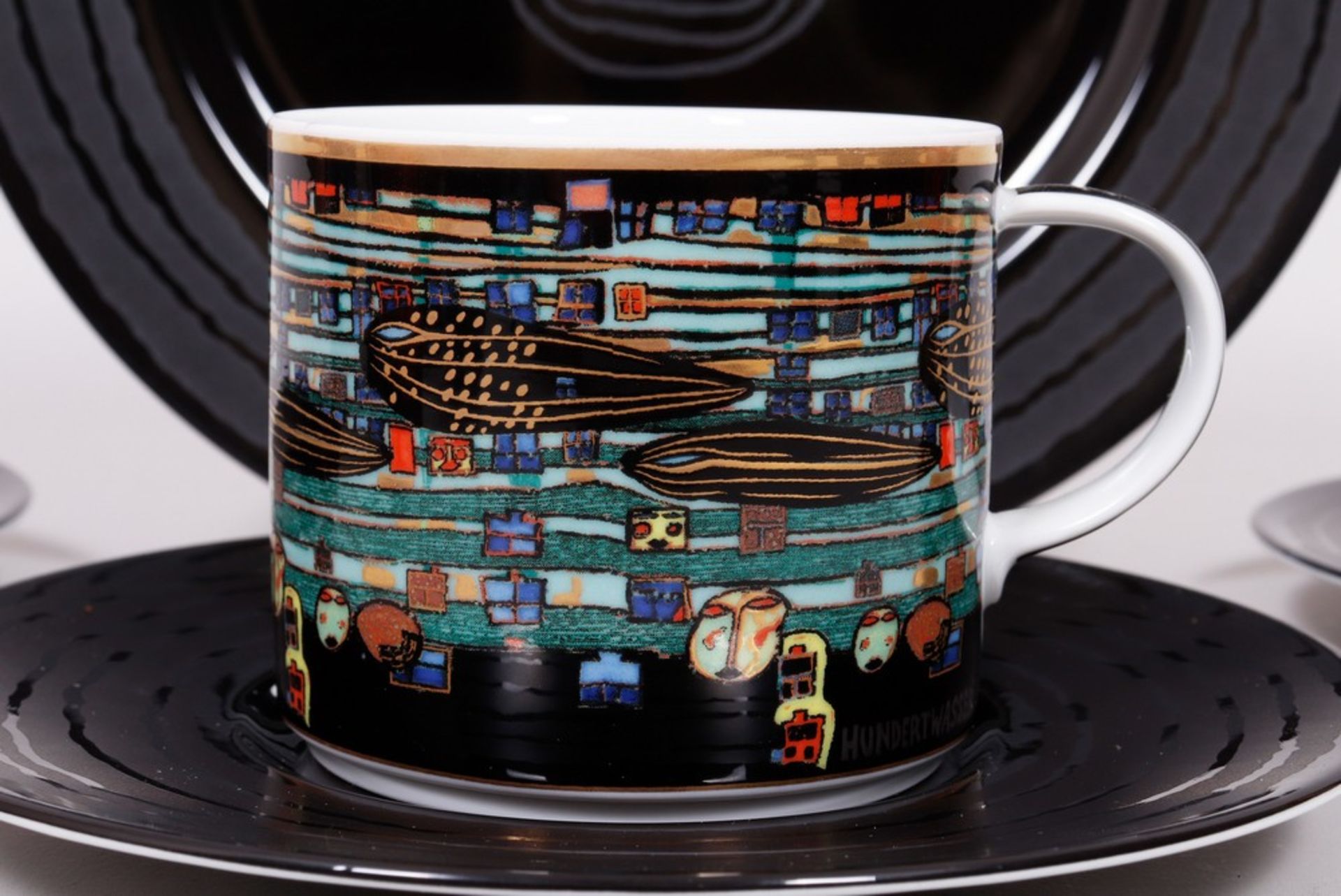 Coffee service, design Friedensreich Hundertwasser (1928-2000) for Gruener Janura, Königl. priv. Po - Image 11 of 18