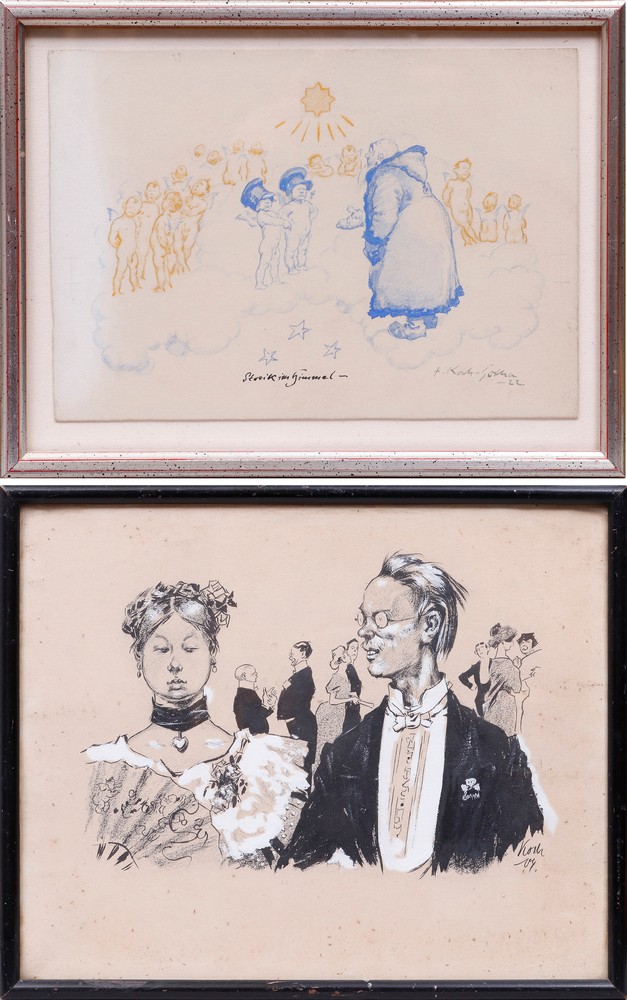 Fritz Koch-Gotha (1877, Eberstädt - 1956, Rostock), 2 drawings