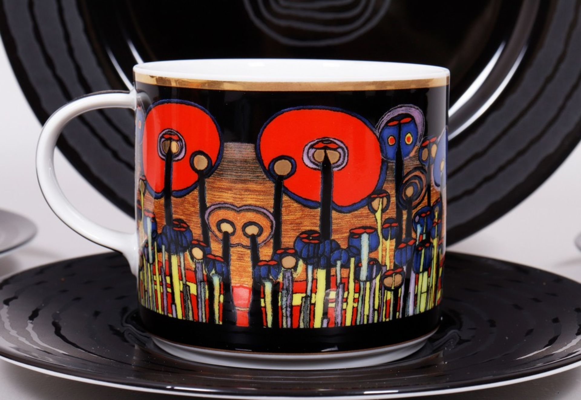 Coffee service, design Friedensreich Hundertwasser (1928-2000) for Gruener Janura, Königl. priv. Po - Image 10 of 18