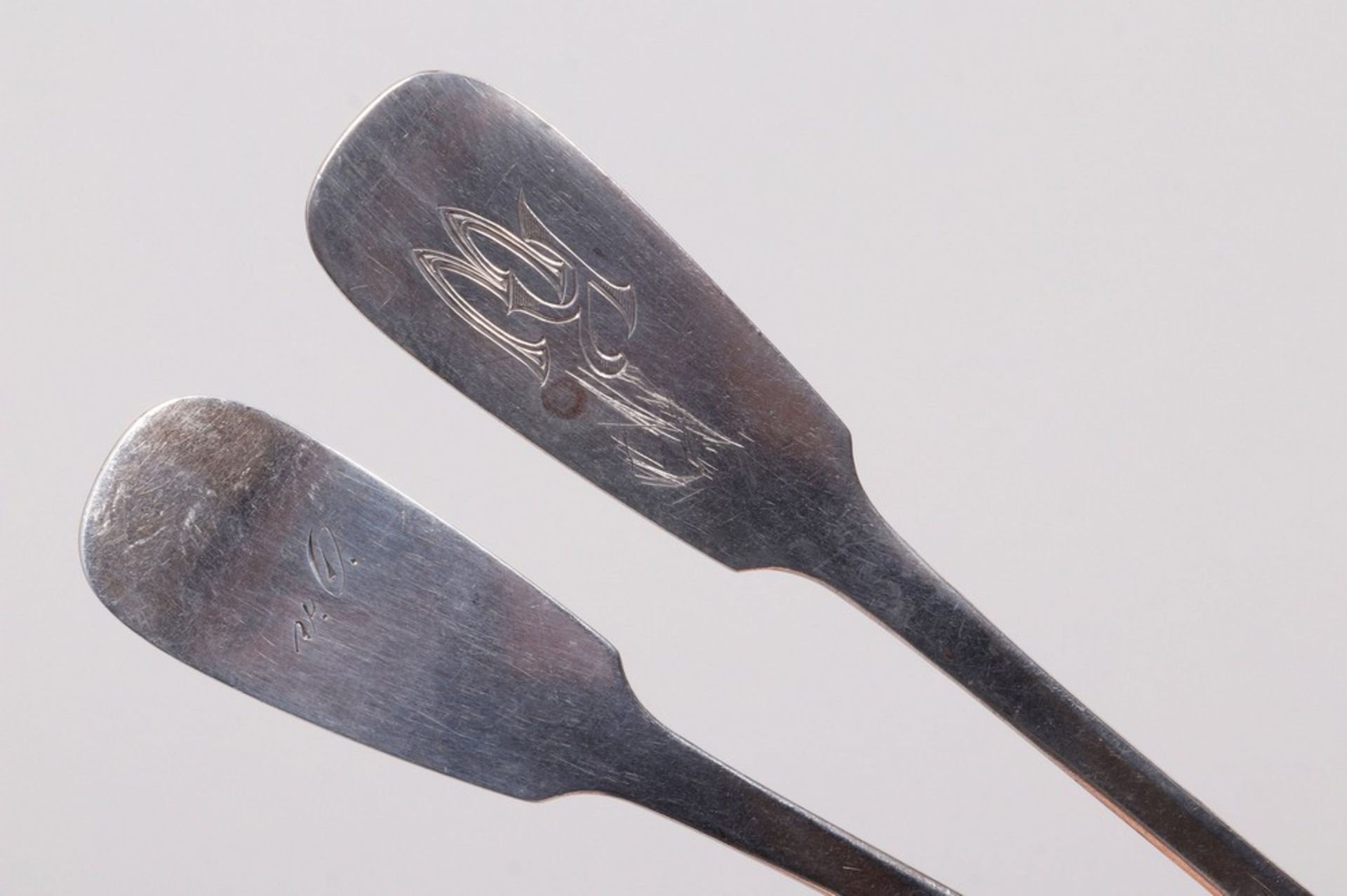 3 spoons, silver, Albert Picht et al., Berlin/Danzig, 18th/19th C. - Image 2 of 3
