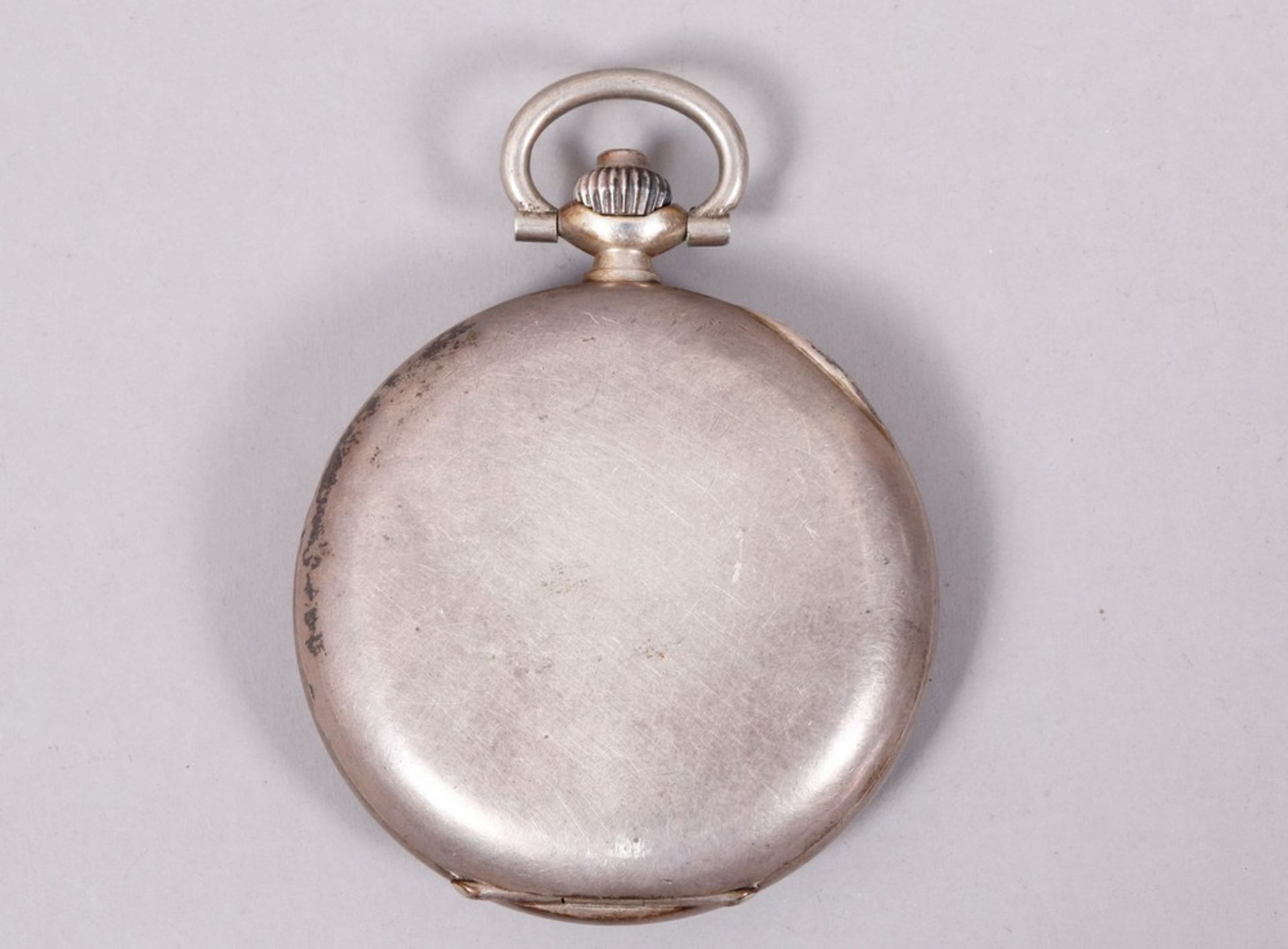 Pocket watch with artillery stopwatch, 800 silver - Image 2 of 4