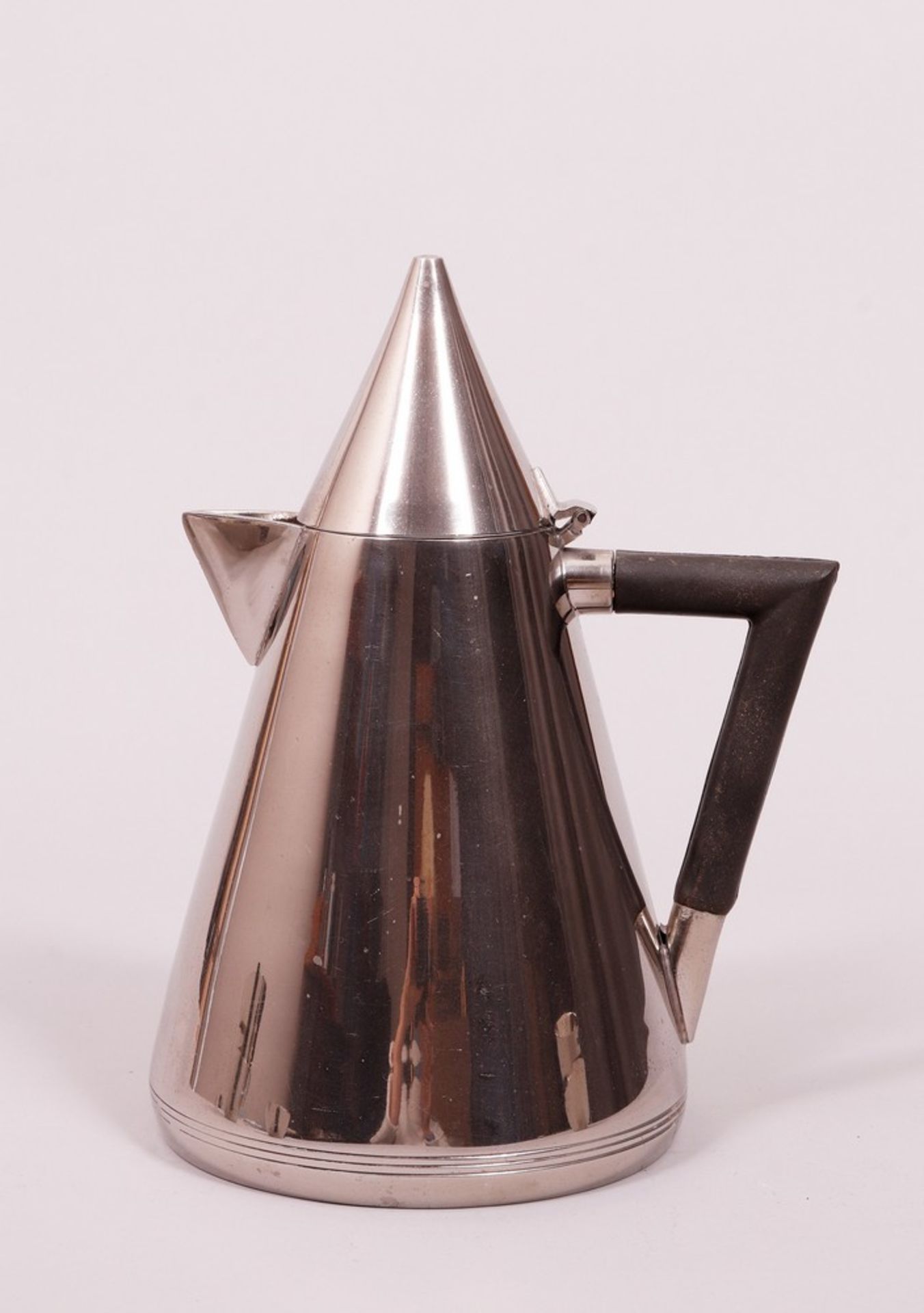 Coffee pot and 5 cups, probably Italy, 20th C. - Image 3 of 4