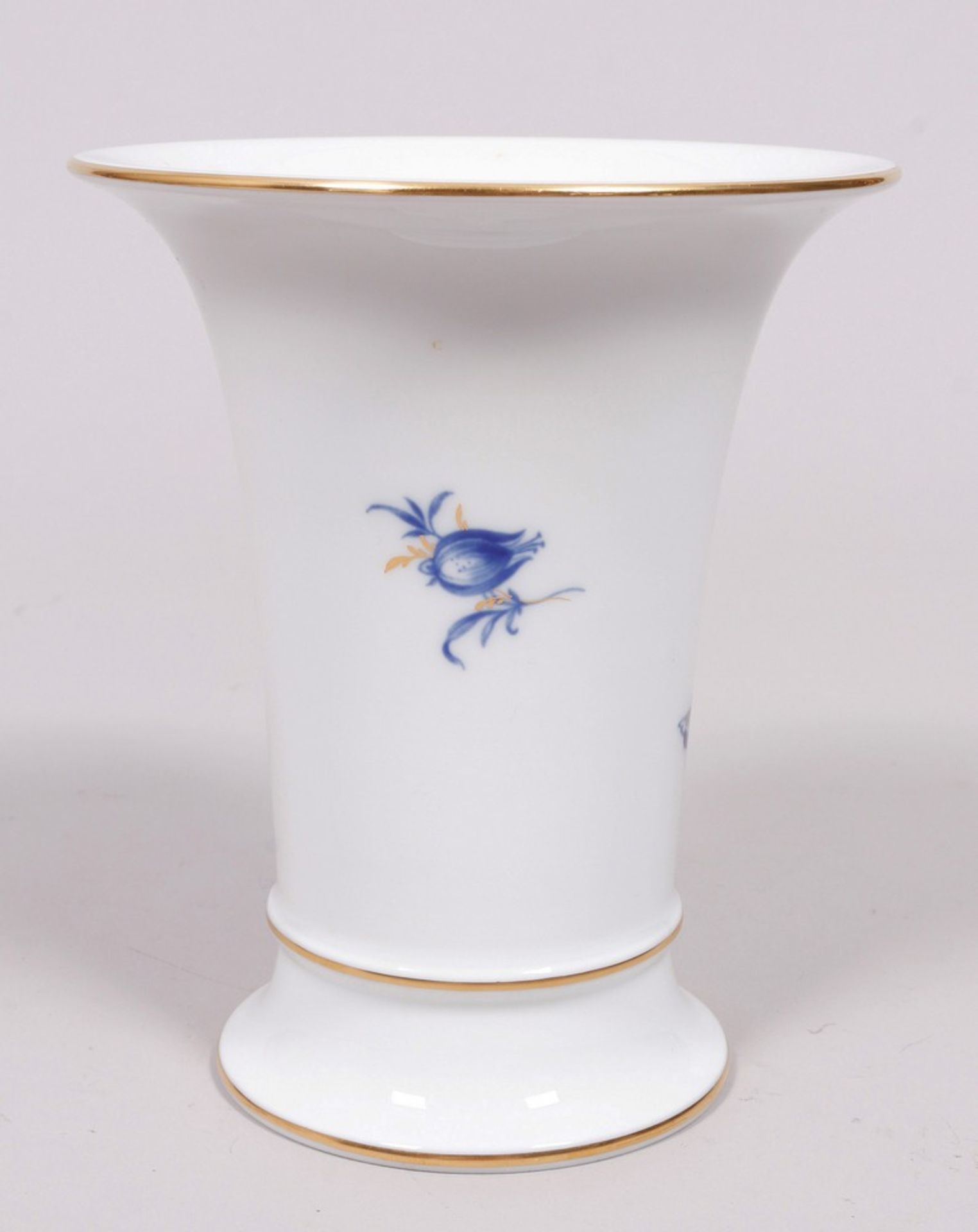 Small trumpet vase, Meissen, "aquatint decor", 20th C. - Image 3 of 5