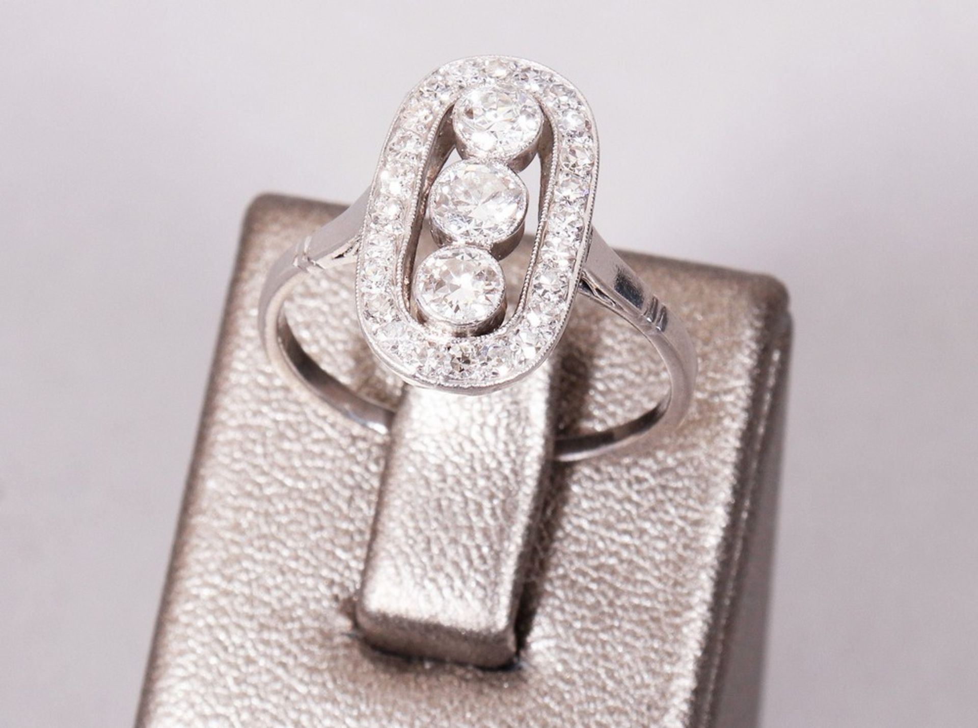 Art Deco ring, 900 platinum and diamonds, 1920s/30s - Image 3 of 4