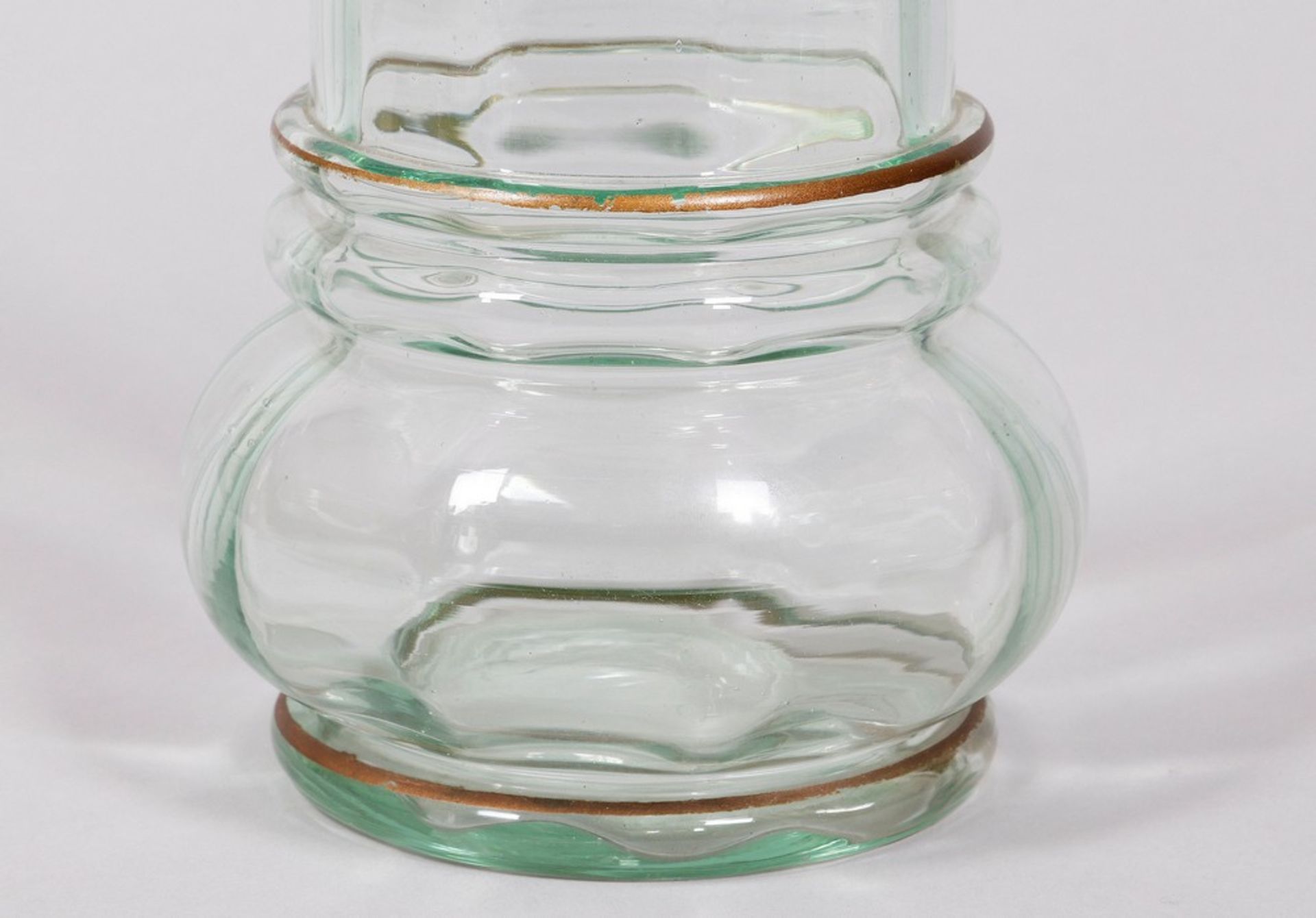 Mixed lot of glass jug and vase, 2 pieces, probably Krumau, 20th C. - Image 4 of 8