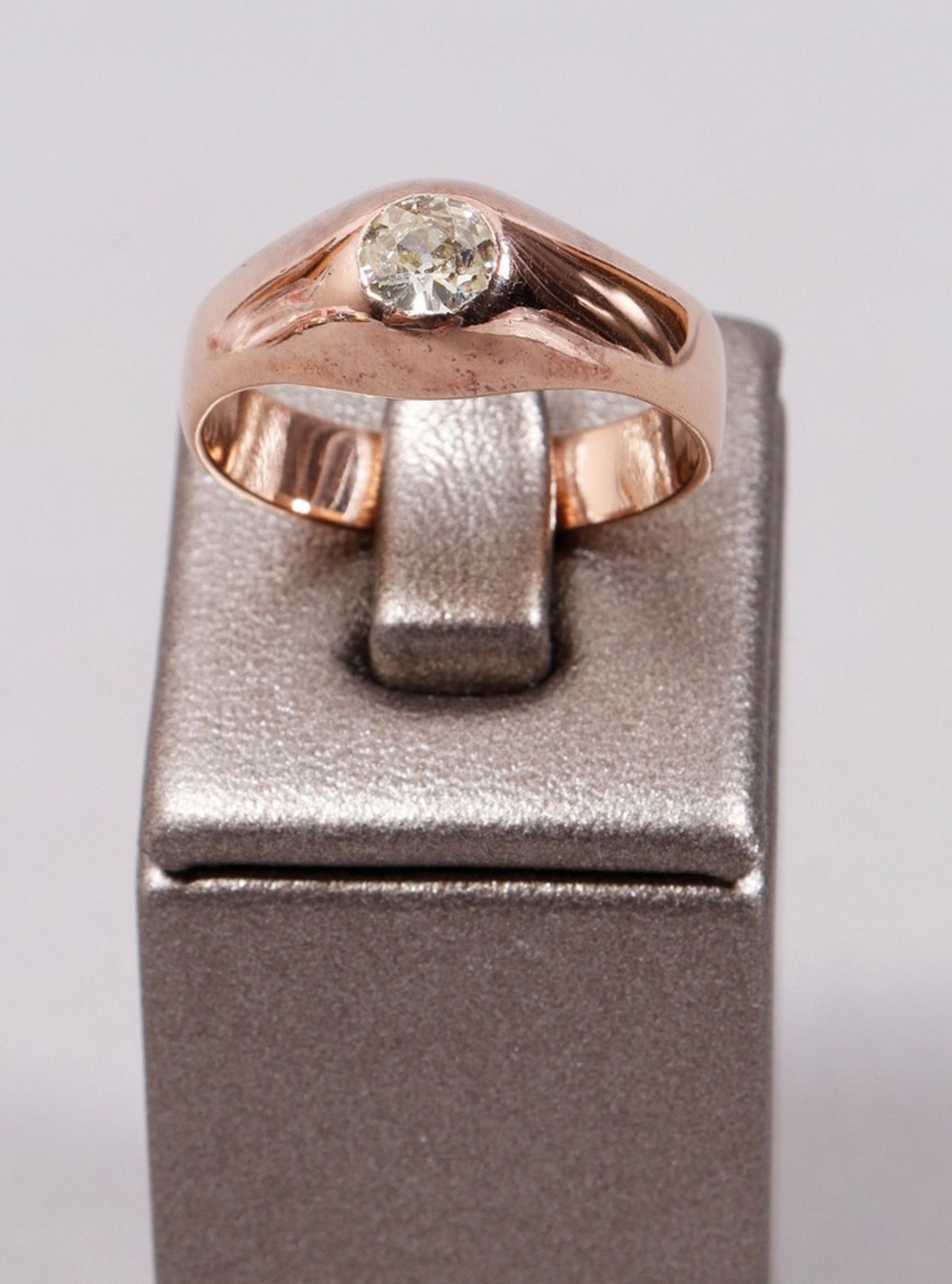 Art Deco band ring, 585 gold/rose gold