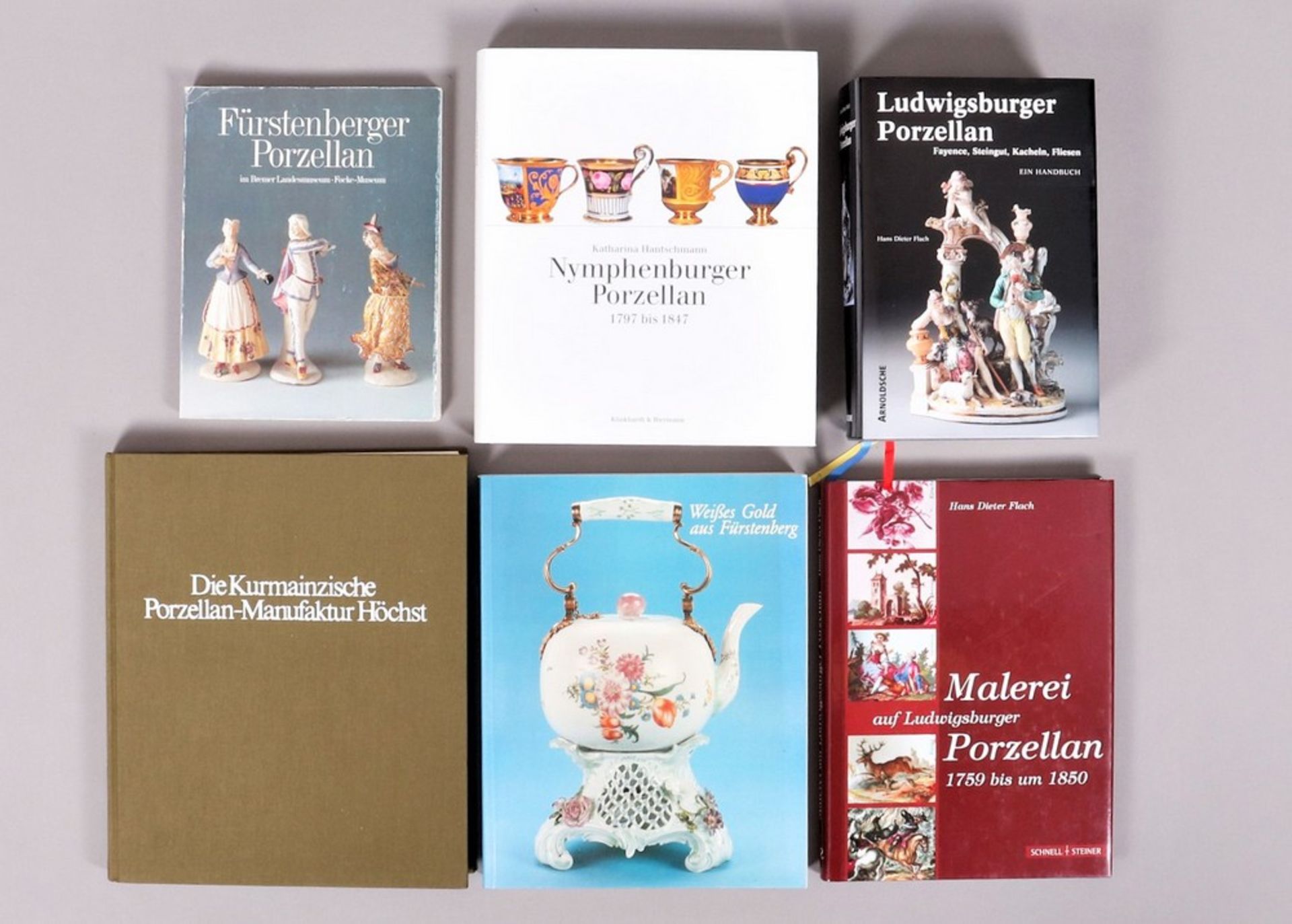 6 porcelain reference books