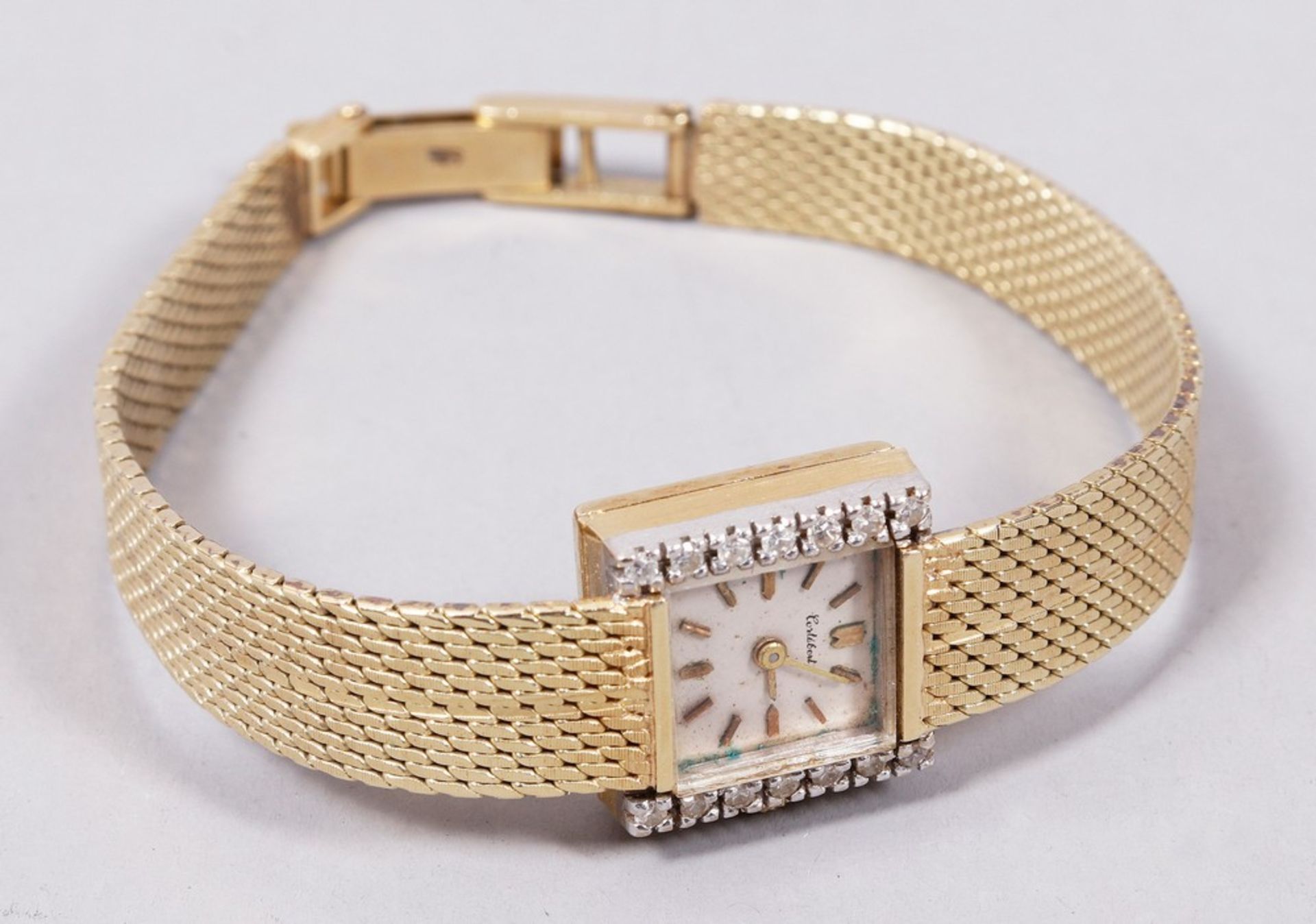Ladies' wristwatch, 585 yellow gold, Cortébert - Image 3 of 4