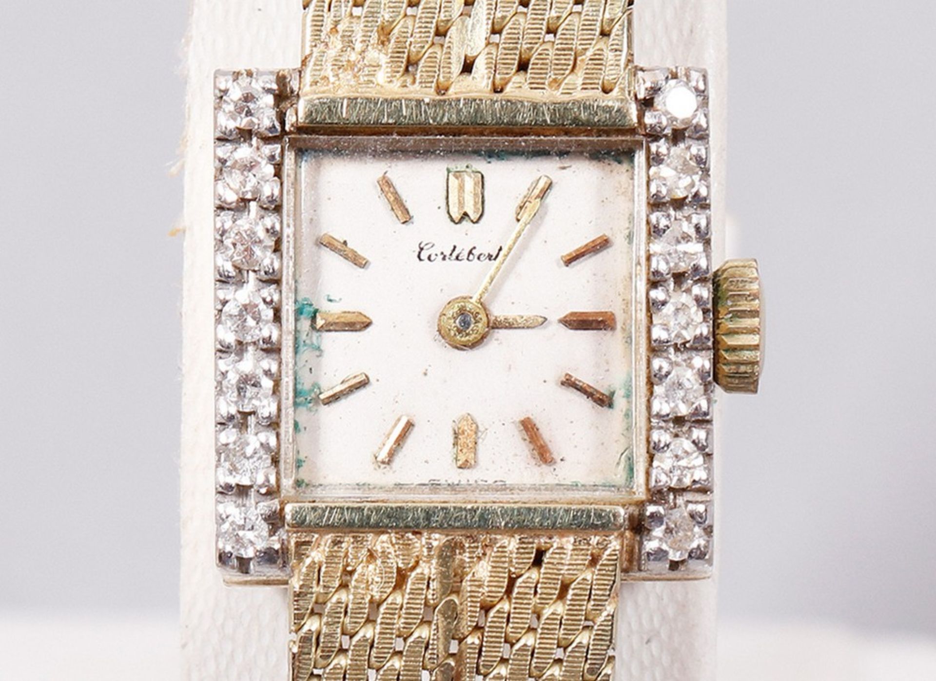 Ladies' wristwatch, 585 yellow gold, Cortébert - Image 2 of 4