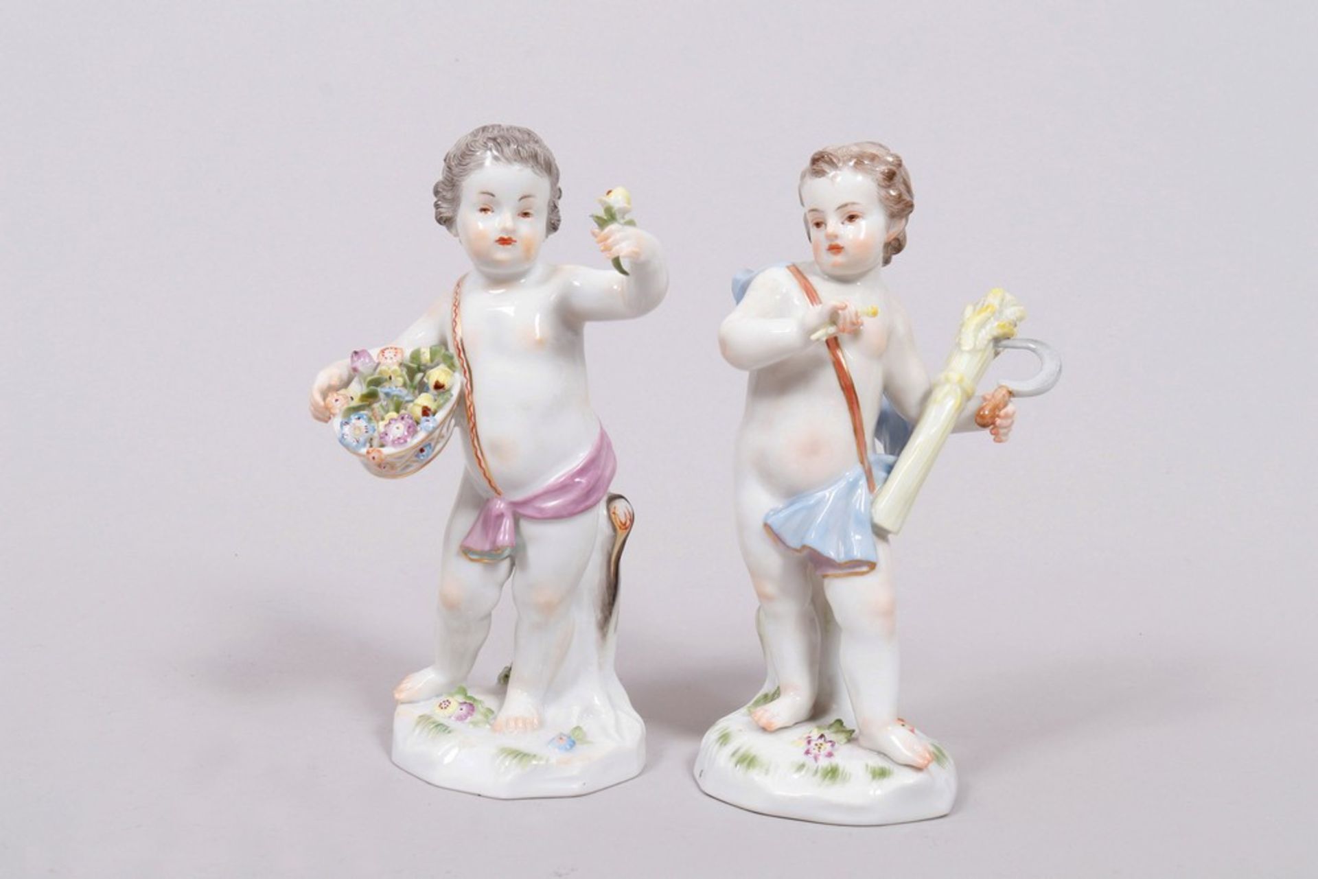 "The Four Seasons", design Johann Joachim Kaendler, Meissen, 20th C. - Image 2 of 8