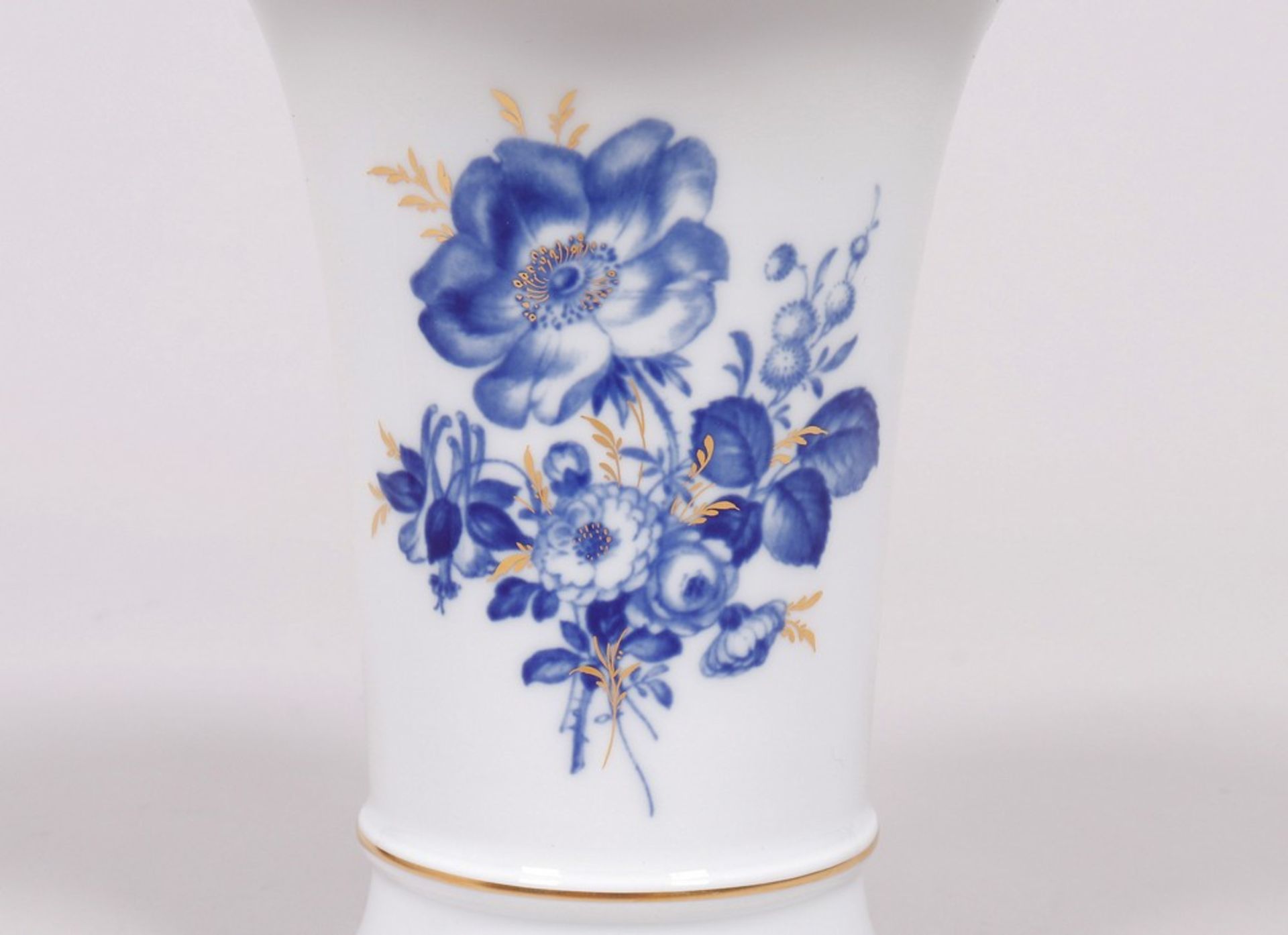 Small trumpet vase, Meissen, "aquatint decor", 20th C. - Image 2 of 5