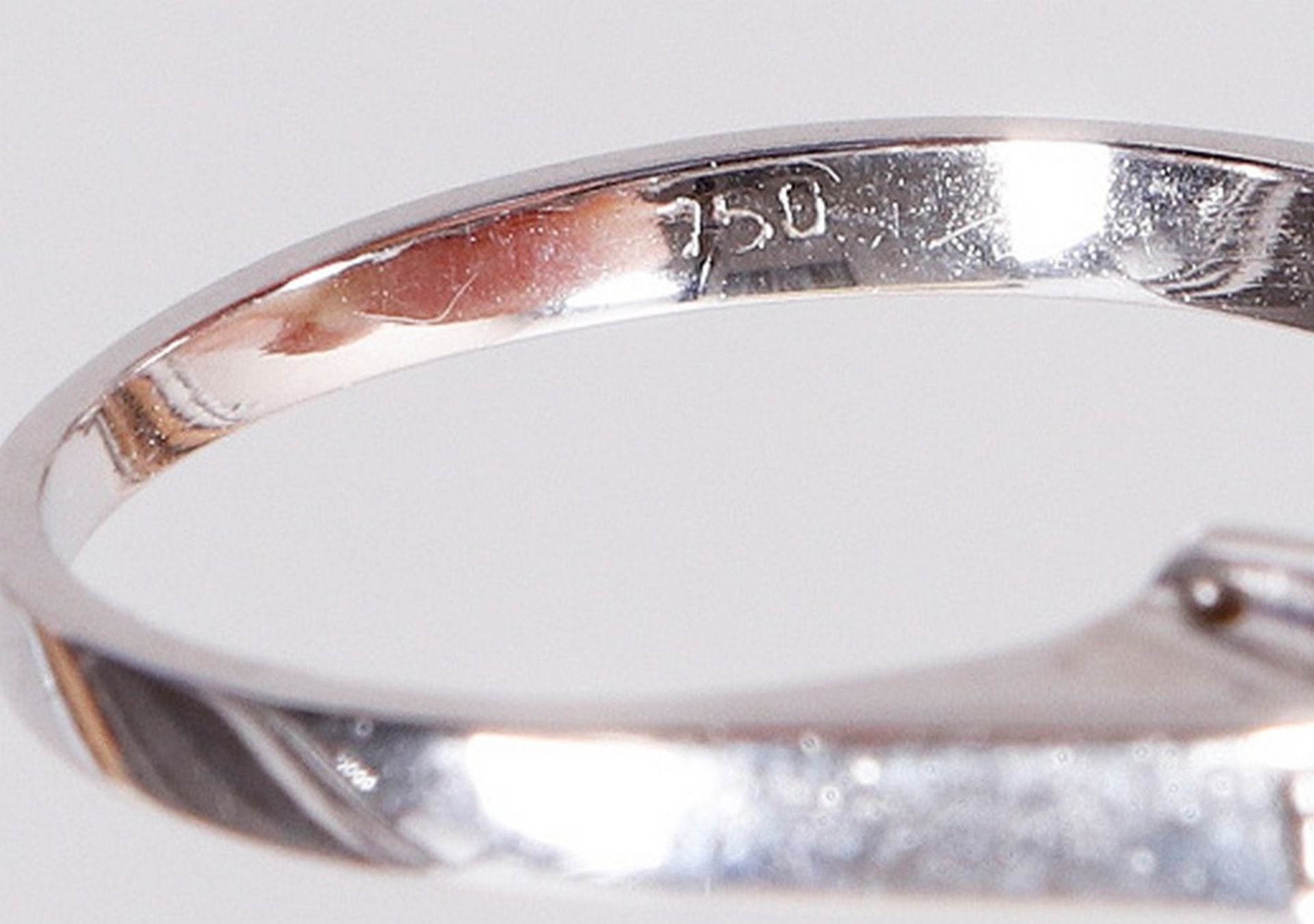 Brilliant ring, 750 white gold - Image 5 of 5