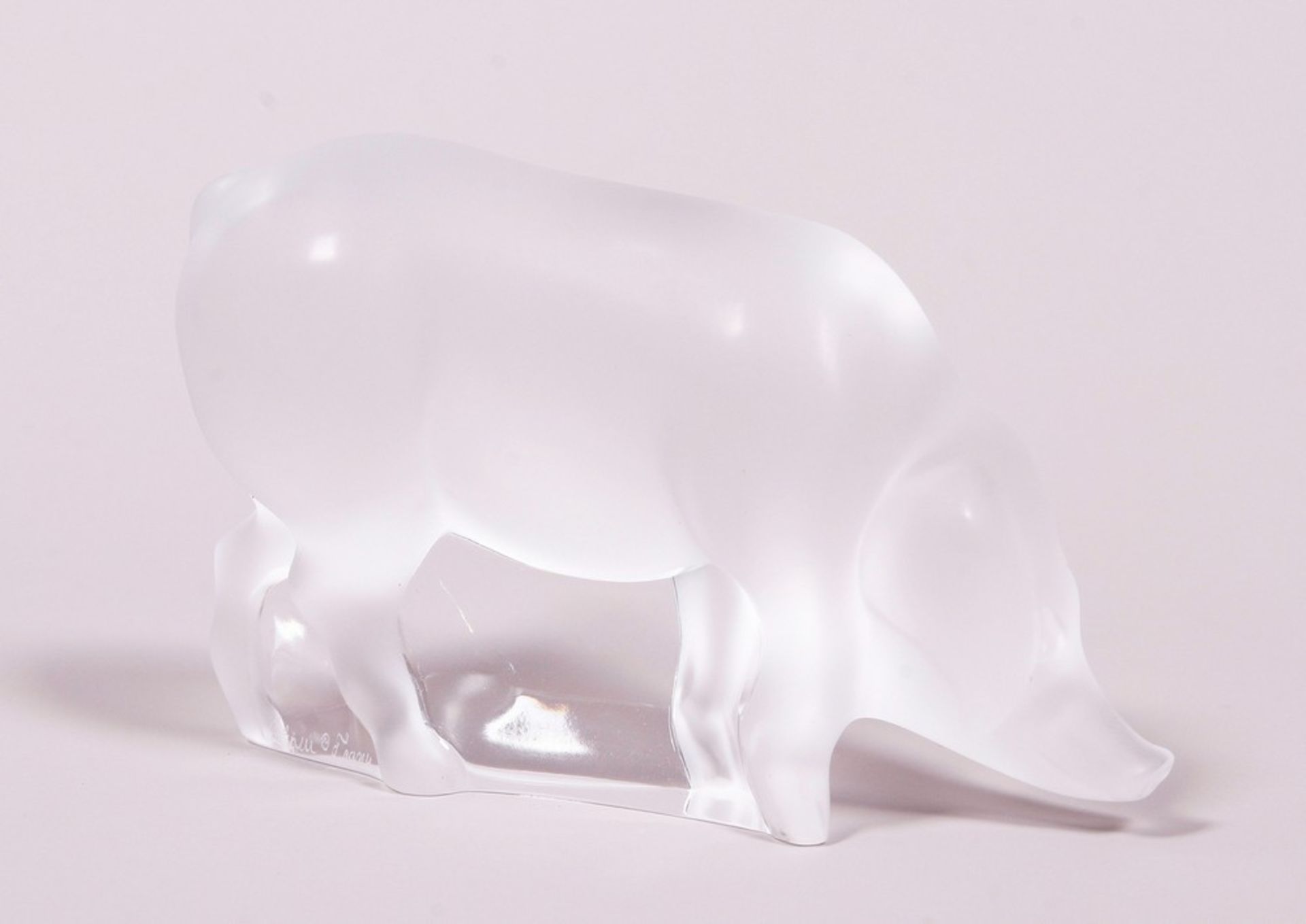 Pig, Lalique France, France, 2nd half 20th C.