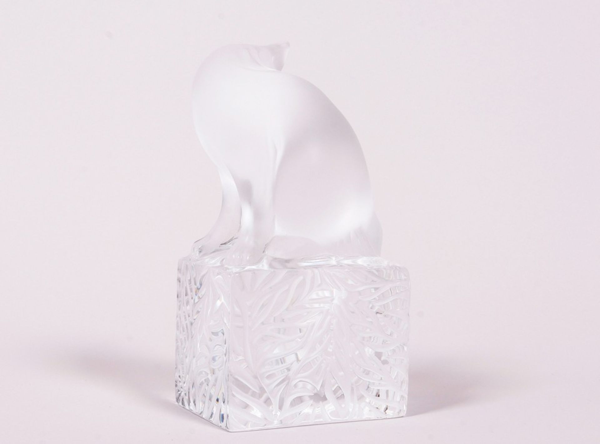 Cat, Lalique France, France, 2nd half 20th C. - Image 3 of 4