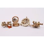Mixed lot of nautical instruments, England, 19th/20th C., 4 pieces