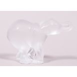Young elephant, Lalique France, France, 2nd half 20th C.
