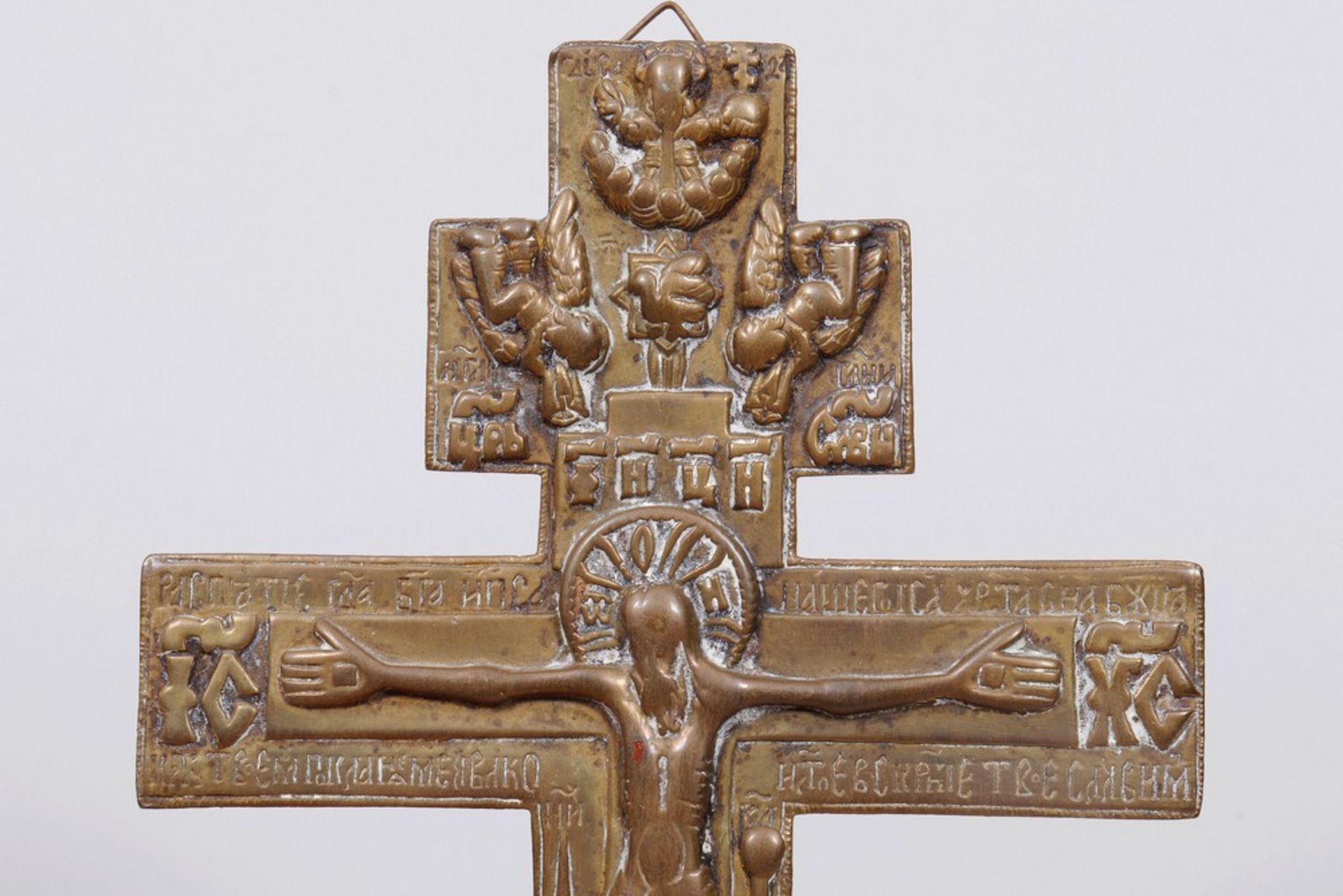2 orthodoxe Segenskreuze, Russland, wohl 18.Jh. - Image 3 of 9