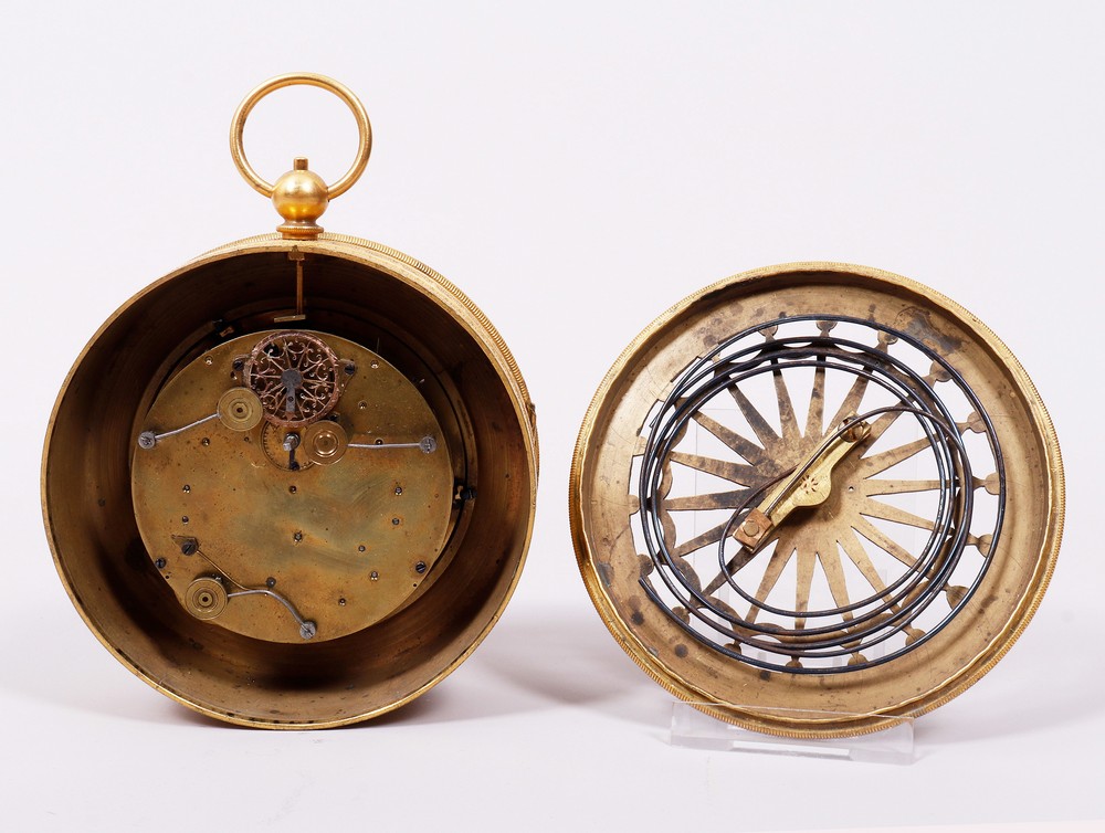 Small wall clock with repeater and alarm, France, late 18th C. - Image 4 of 6