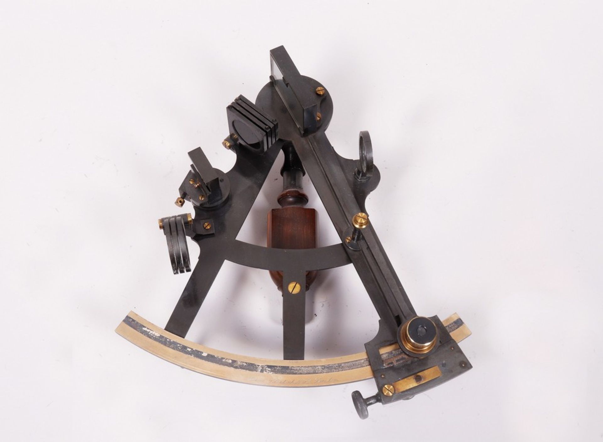 Sextant in transport box, Hawes & Sons, London, 19th C. - Image 2 of 4