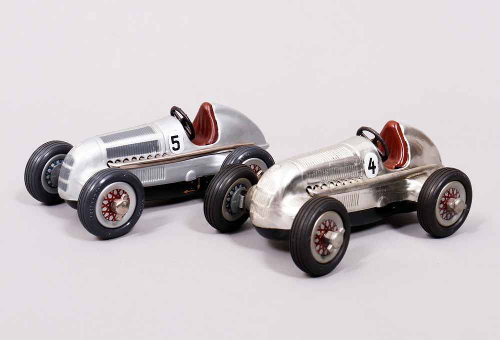 2 model cars, Schuco, 2nd half 20th C.