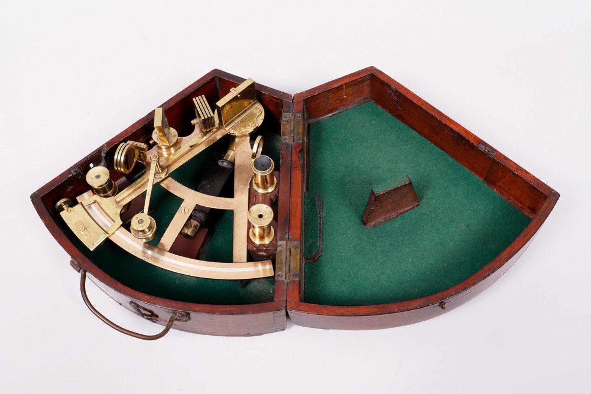 Sextant in transport box, Charles Piers, Liverpool, probably mid-19th C. - Image 4 of 4