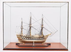 Napoleonisches "Prisoner of War" Knochenschiff, England, um 1800