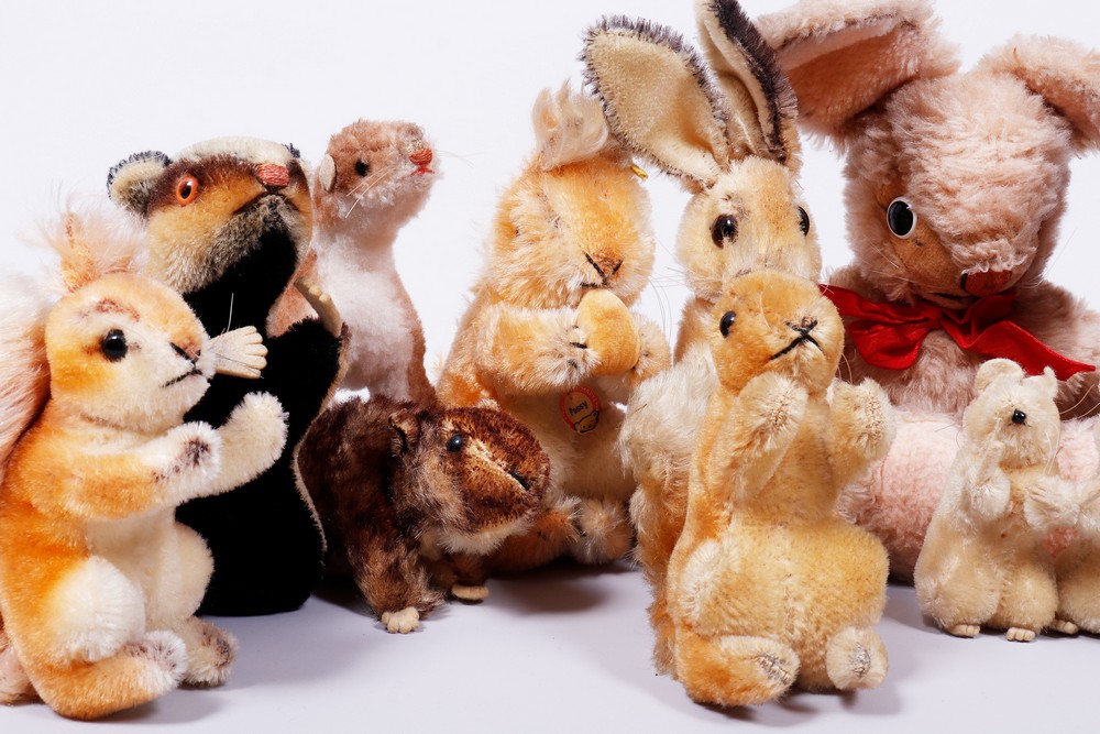 Mixed lot of softtoys, birds, Steiff and others, middle/2nd. Half 20th C., 11 pieces - Image 4 of 6