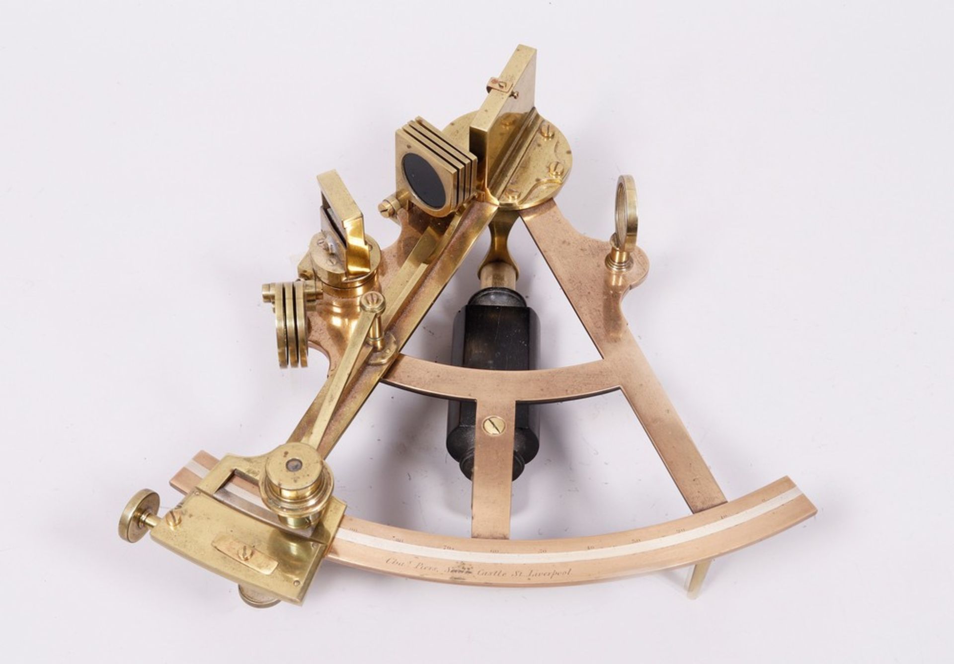 Sextant in transport box, Charles Piers, Liverpool, probably mid-19th C. - Image 2 of 4