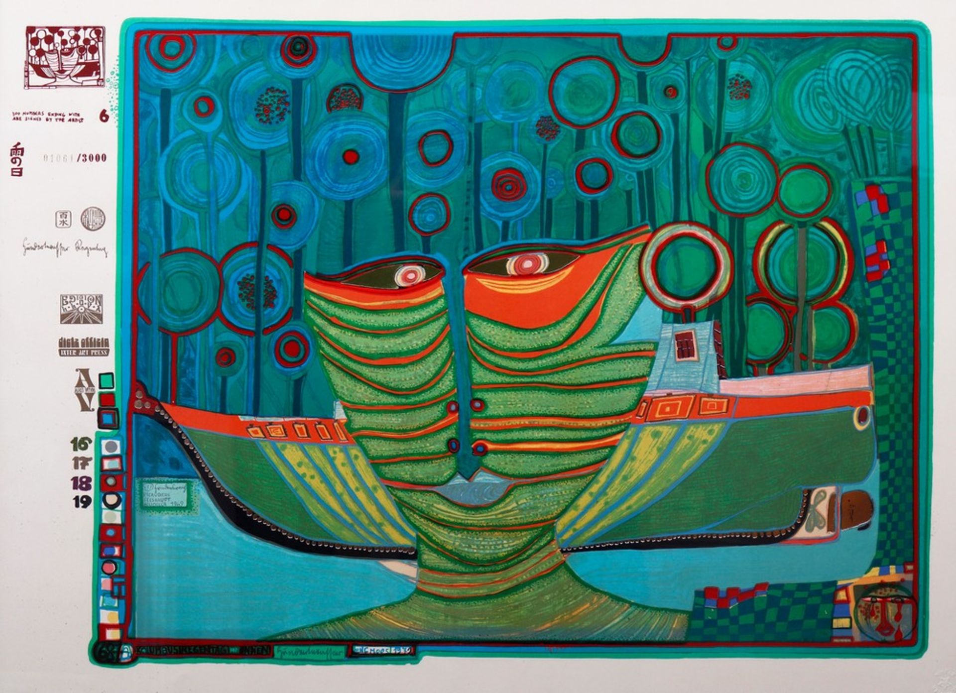 Friedensreich Hundertwasser (1928, Vienna - 2000, before Brisbane)