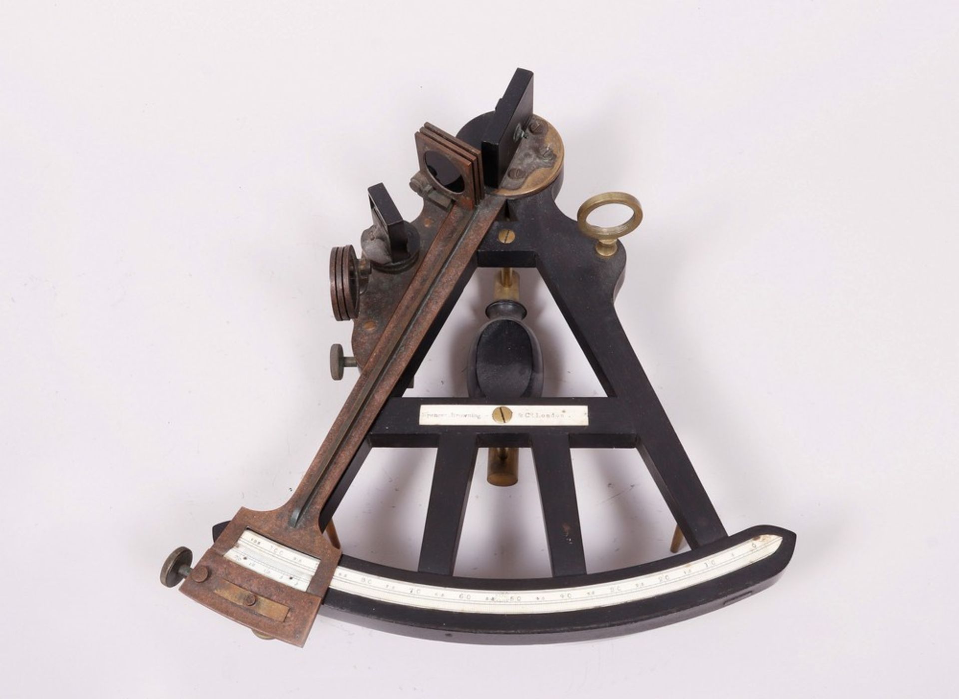 Octant in transport box, Spencer Browning & Co., London, early 19th C. - Image 2 of 5