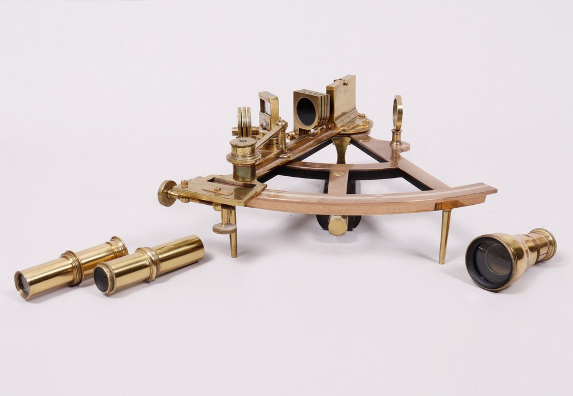 Sextant in transport box, Charles Piers, Liverpool, probably mid-19th C.
