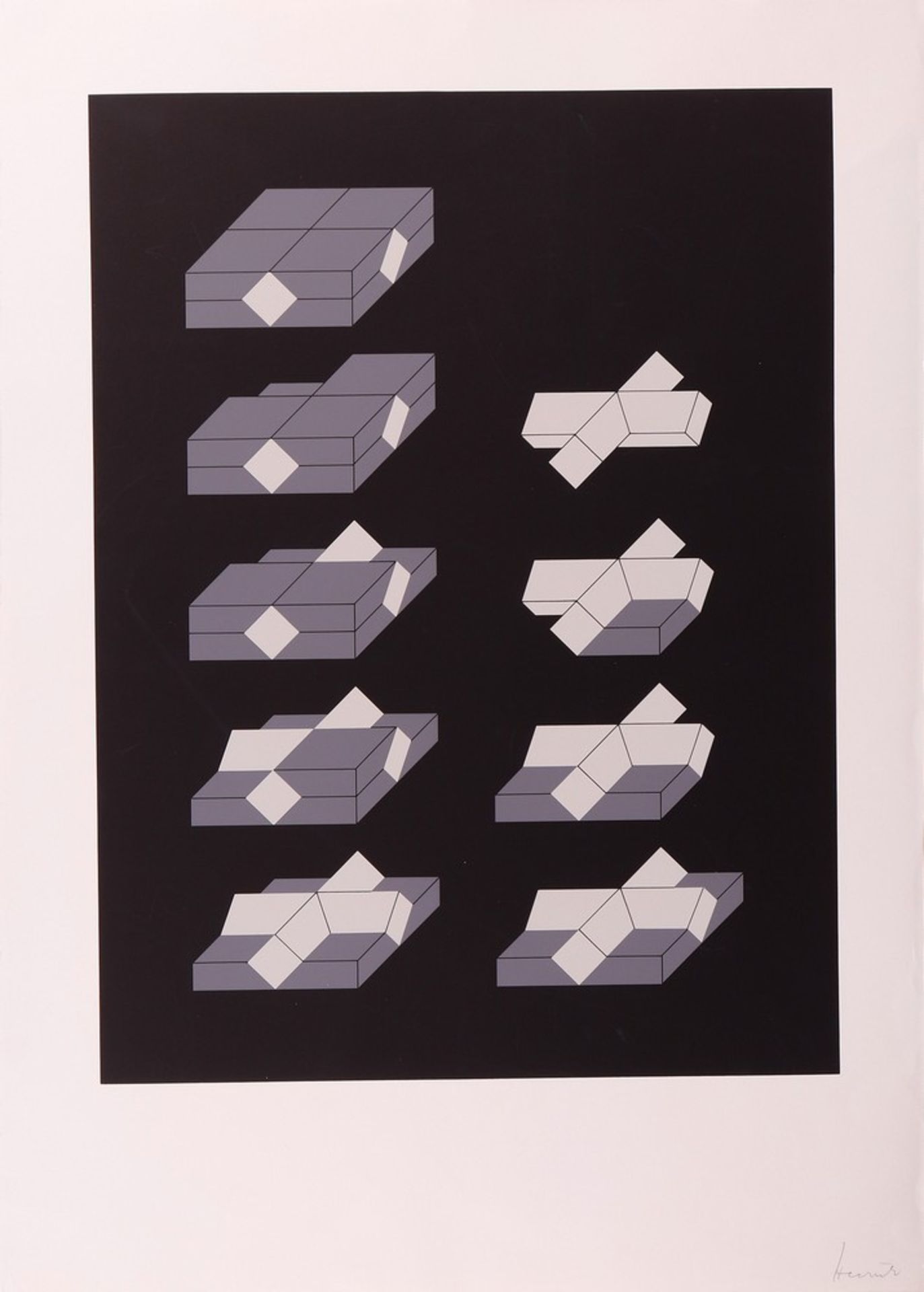 Erwin Heerich (1922, Kassel - 2004, Meerbusch-Osterath), 2 sheets - Image 2 of 5