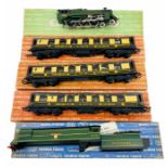 A collection of Graham Farish 'OO' Gauge Railway - To include: 3x Pullman coaches, 1x plymouth