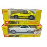 A pair of Corgi Toys Whizzwheels Models - To include: No.386 Bertone Runabout Barchetta, No.393