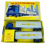 Matchbox Lesney M-9 inter State Double Freighter 'Cooper Jarrett Inc' Die Cast Model - Boxed