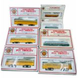 A collection of Bachmann HO & N gauge Trolley Trams - All Boxed (7)