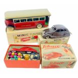 Minic (Tri-Ang) London Transport single deck tinplate bus - clockwork, lacking key (boxed), Minic (