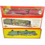 2x Hornby Tri-Ang 'OO' Gauge Locomotives - To include: Evening Star & King George VI - Both Boxed (