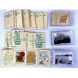 Cigarette Cards. A mixed collection of 56 Kensitas silk flowers (first series) in folding card