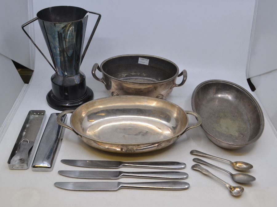 A small quantity of miscellaneous silver-plate .