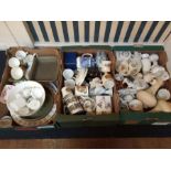 6 boxes of assorted pottery, porcelain and china.