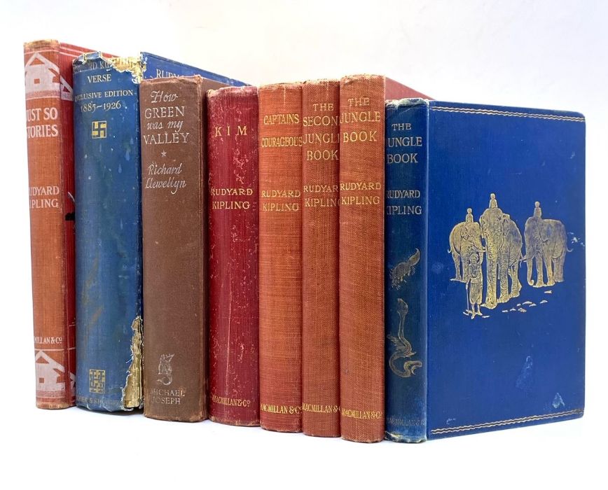 Kipling, Rudyard. Collection of seven books comprising: Kim, London: Macmillan, reprinted November - Image 2 of 2