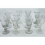 A group of twelve 18th/19th century wine glasses  (12)