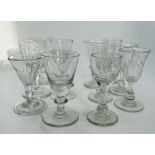 A group of 12 18th/19th century wine glasses. (12)