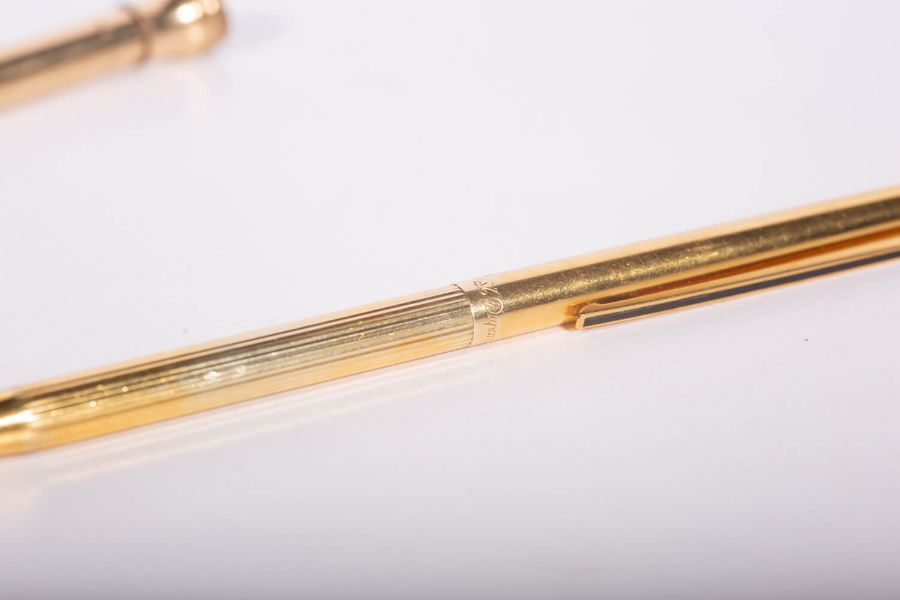 A 925 stamped gold plated roller ball pen by DuPont Du Paris, along with two rolled gold - Image 6 of 6