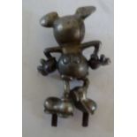 A Mickey Mouse car mascot in the style of Desmo, chrome plated, 10cm high Client emailed to put