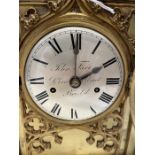 John Farr, Bristol bracket clock with 5" silvered dial, John Farr, Clare Street Bristol engraved