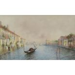 Gianni, Venetian scene, signed, watercolour, 28 x 46cms approx